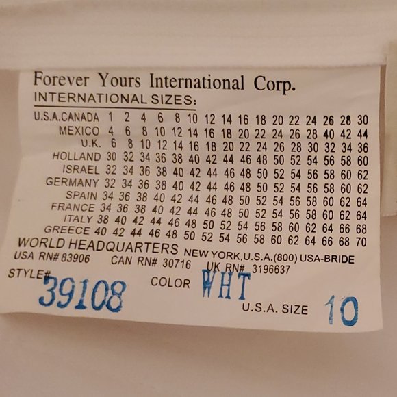 FOREVER YOURS BEADED WEDDING DRESS | SIZE 10 - Picture 7 of 9